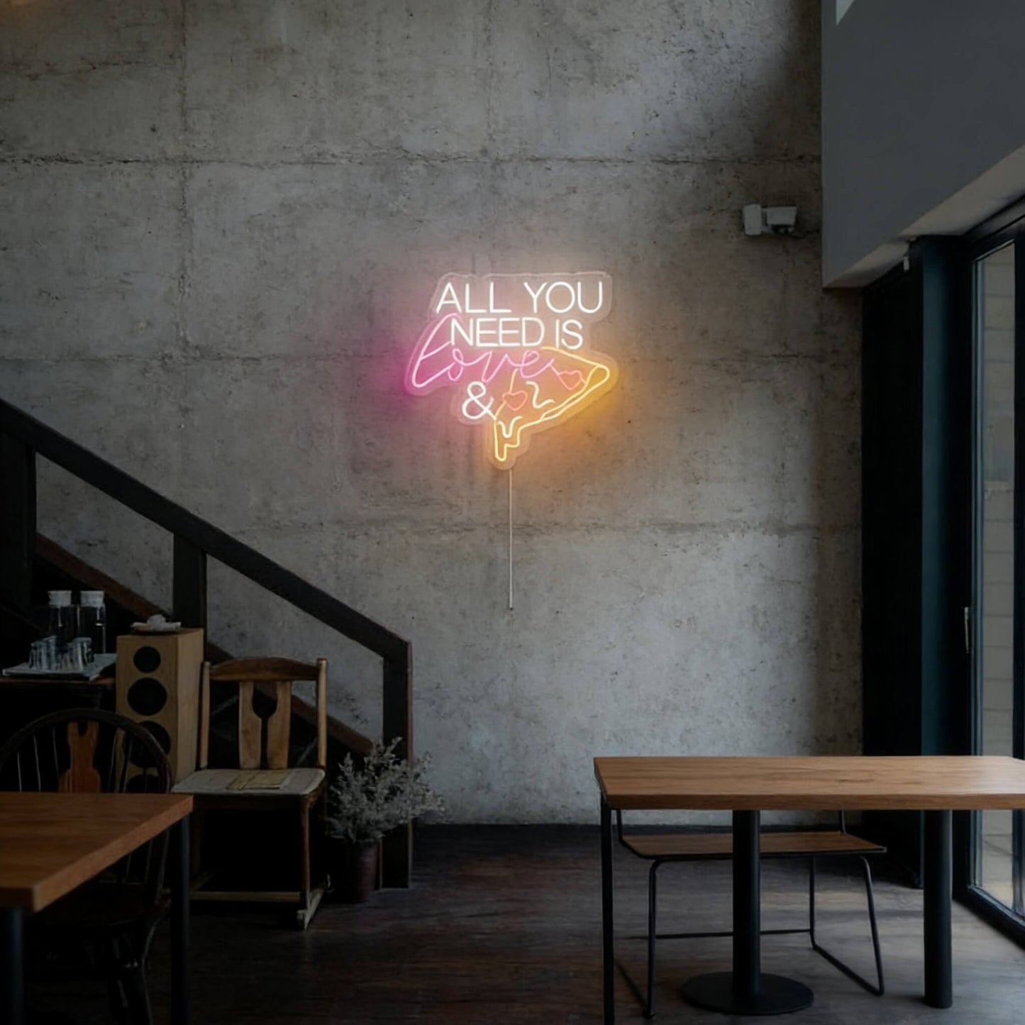 All You Need is Love & Pizza Led Custom Neon Sign