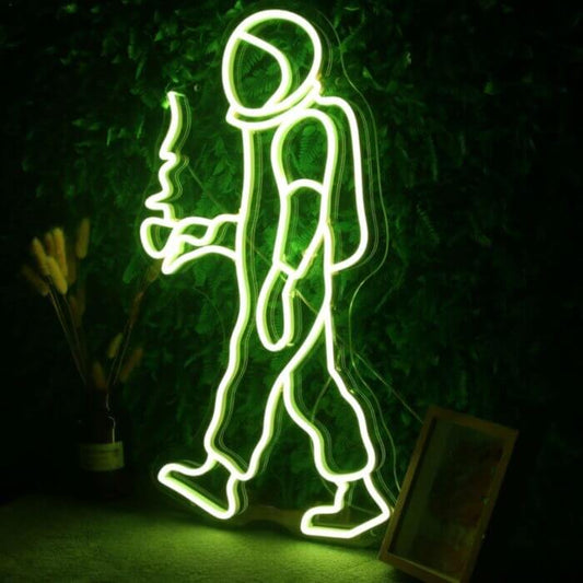 Astronaut With Coffee Led Custom Neon Sign