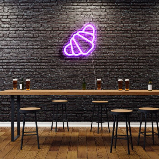 Croissant Led Custom Neon Sign