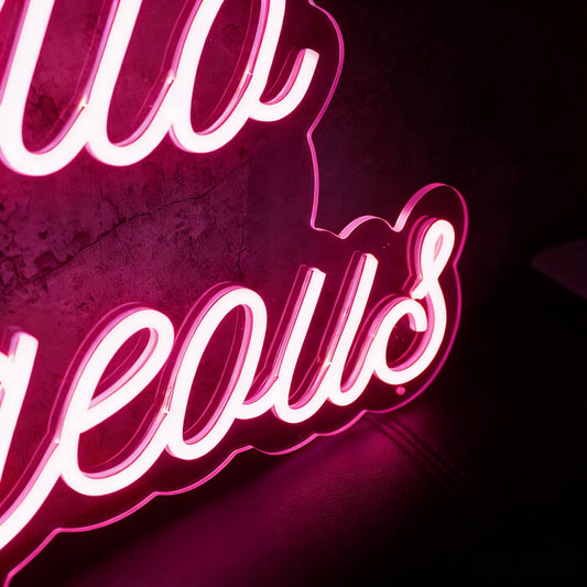 Hello Gorgeous V2 Led Custom Neon Sign