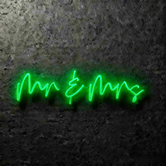 Mr & Mrs Led Custom Neon Sign