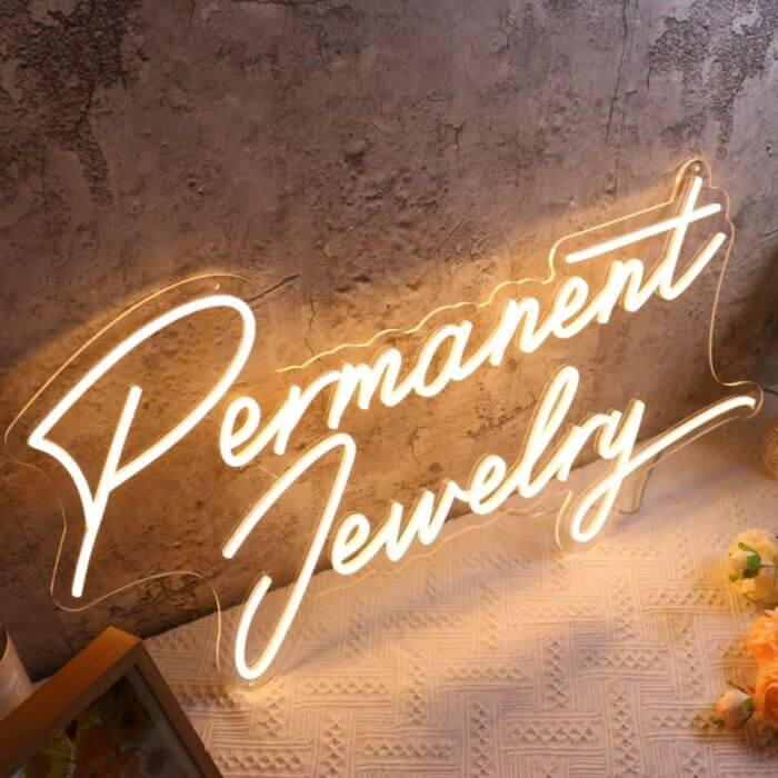Permanent Jewelry Led Custom Neon Sign