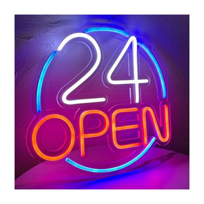 24 Hours Open Open Sign Led Custom Neon Sign