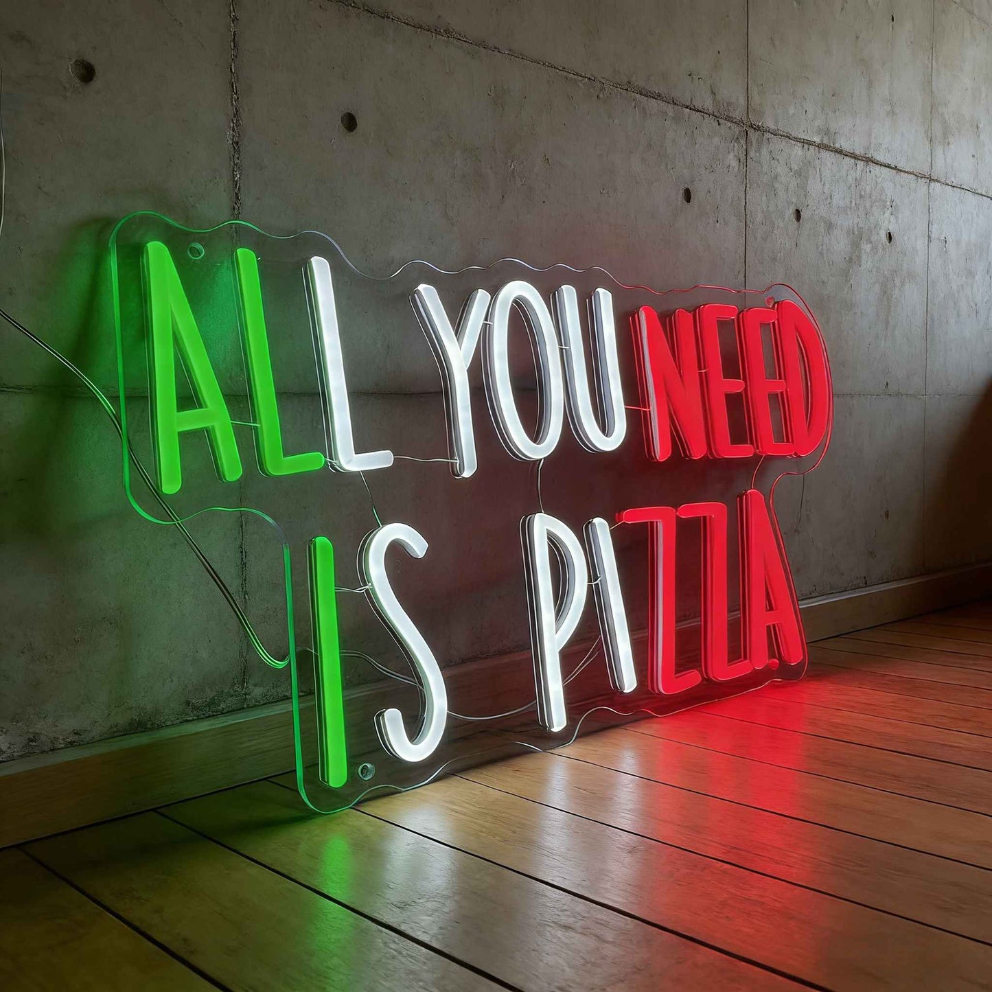 All You Need Is Pizza LED Neon Sign
