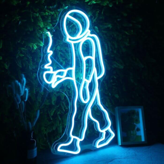 Astronaut With Coffee Led Custom Neon Sign