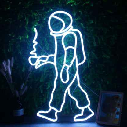 Astronaut With Coffee Led Custom Neon Sign