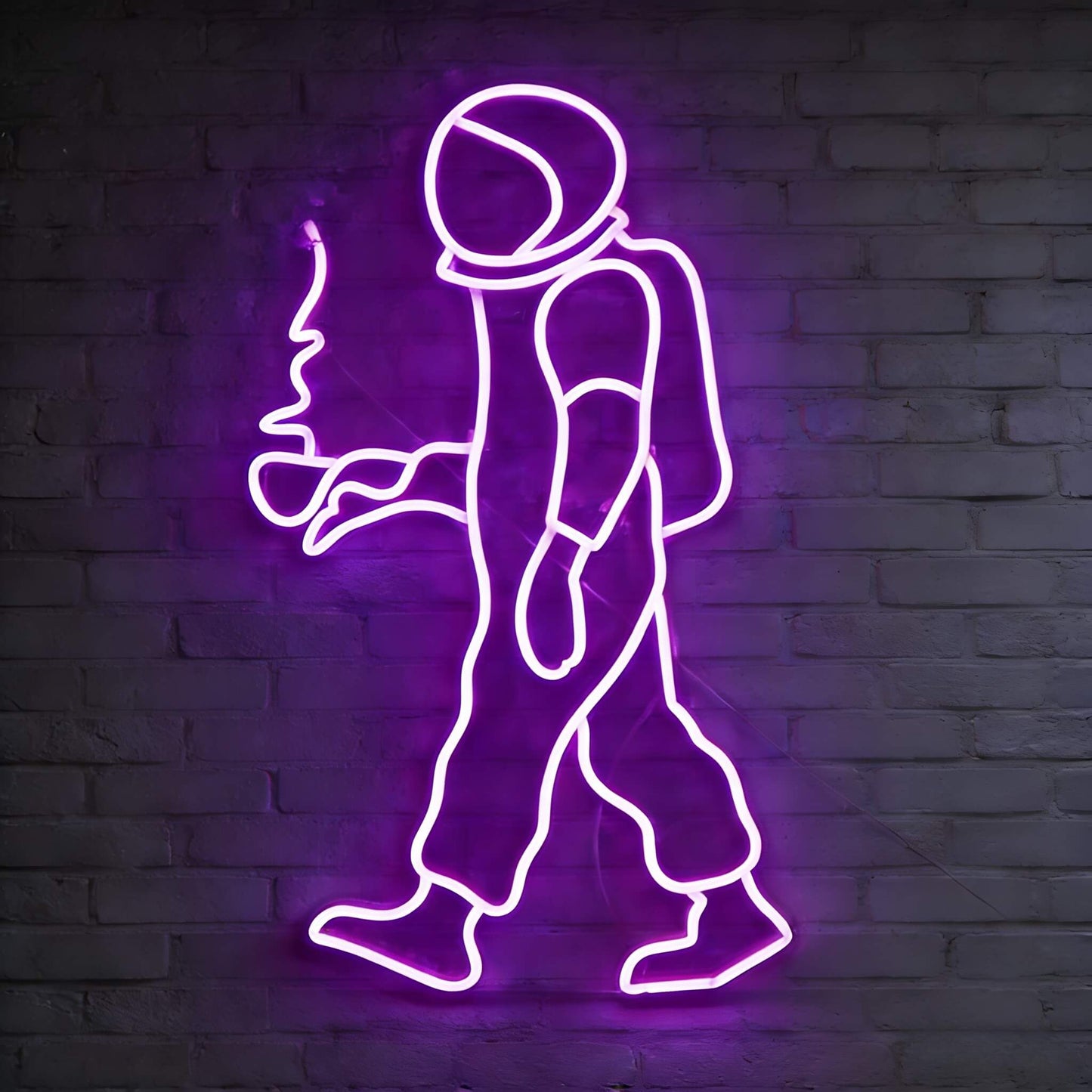 Astronaut With Coffee Led Custom Neon Sign