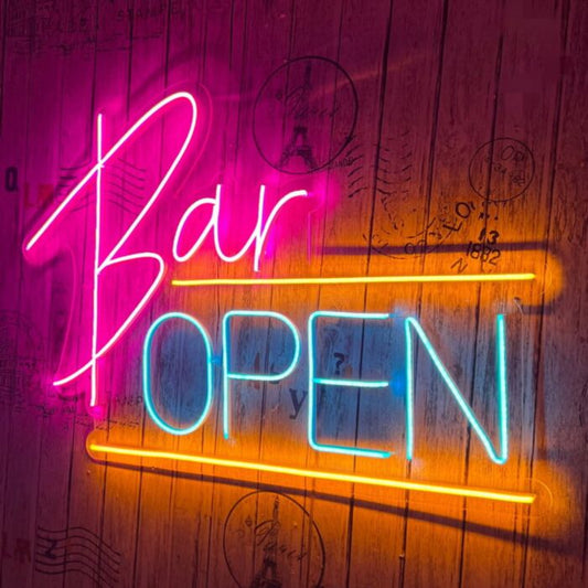 Bar Open Open Sign Led Custom Neon Sign