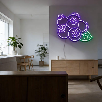 Blueberry Led Custom Neon Sign