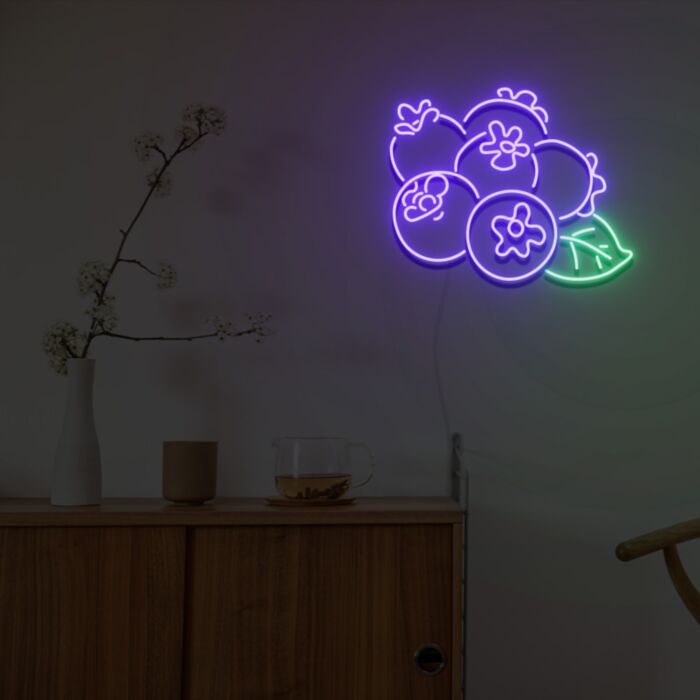 Blueberry Led Custom Neon Sign