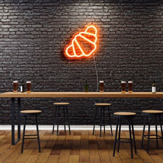 Croissant Led Custom Neon Sign