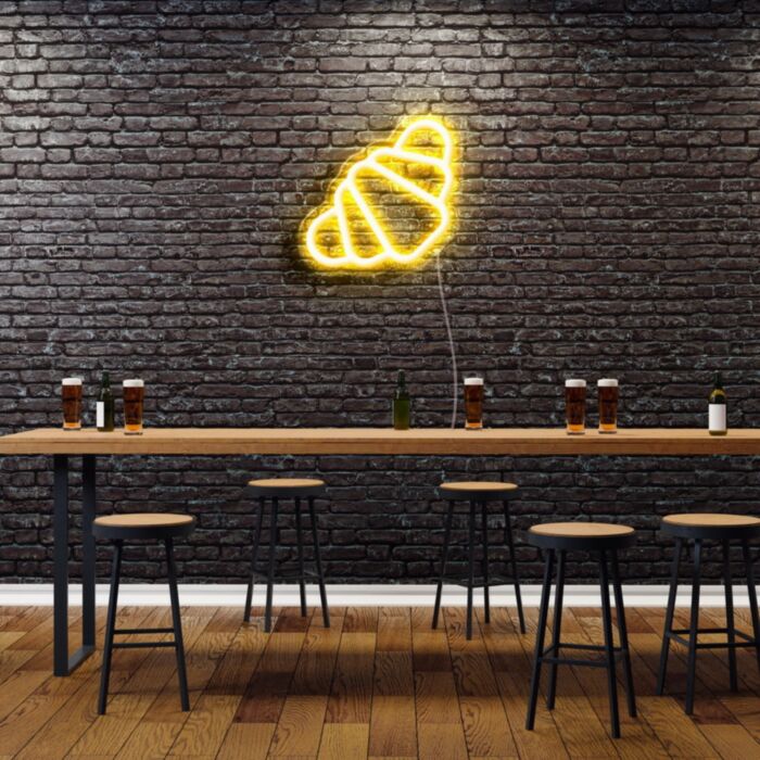 Croissant Led Custom Neon Sign