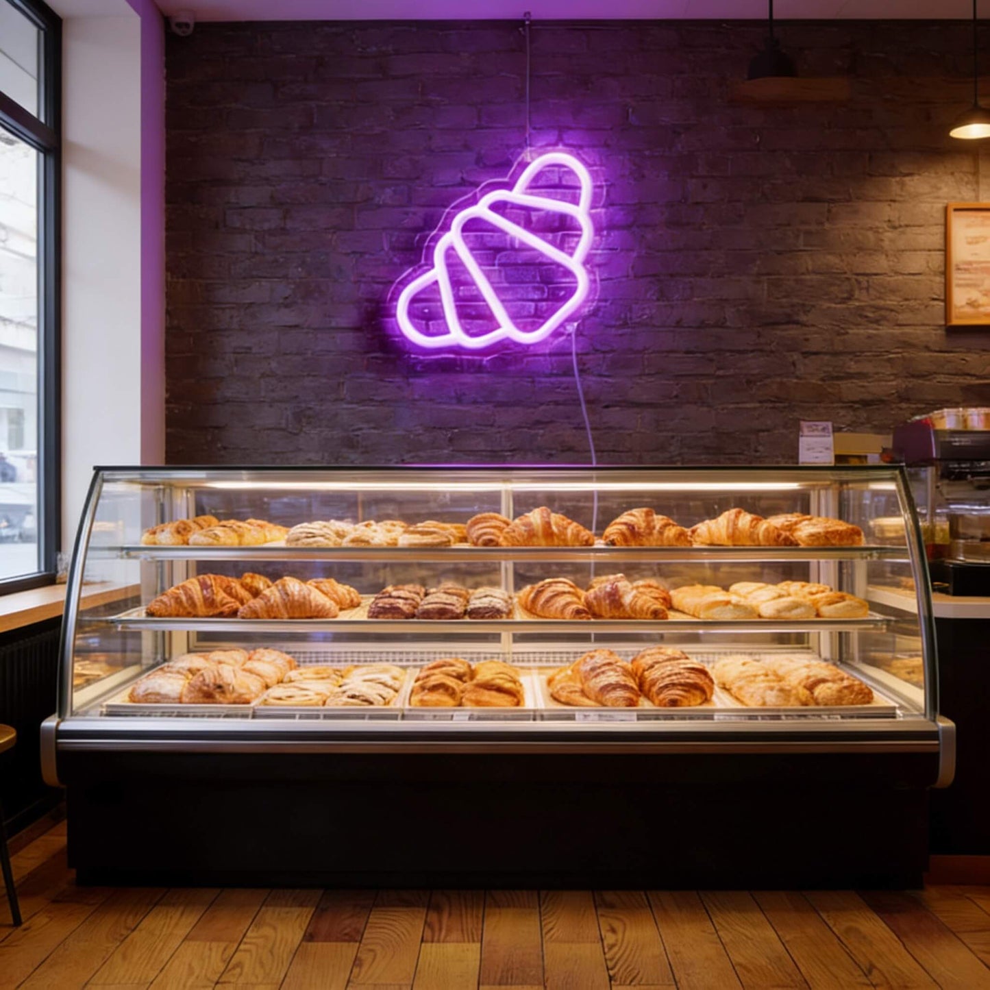 Croissant Led Custom Neon Sign