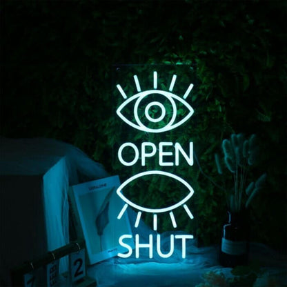 Eyes Open Eyes Shut Led Custom Neon Sign