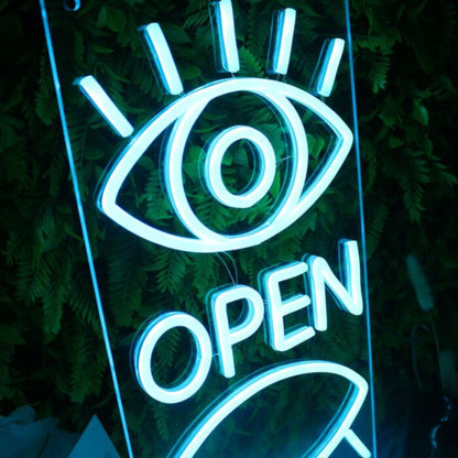 Eyes Open Eyes Shut Led Custom Neon Sign