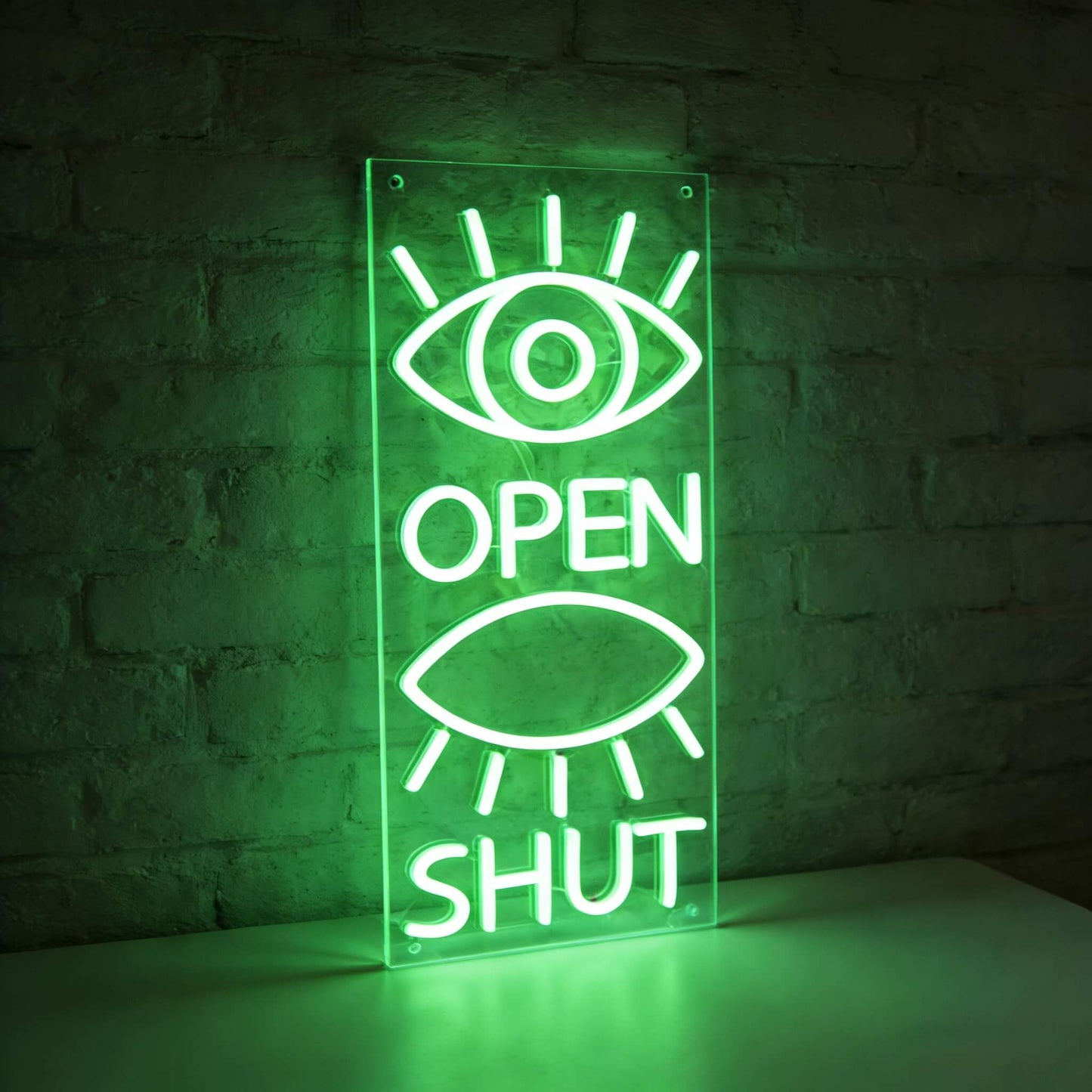 Eyes Open Eyes Shut Led Custom Neon Sign