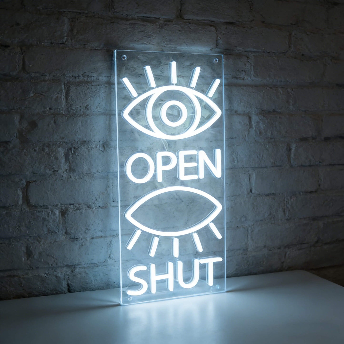 Eyes Open Eyes Shut Led Custom Neon Sign