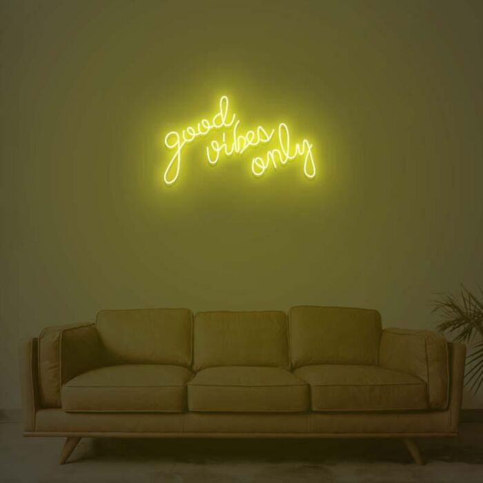 Good Vibes Only V2 Led Custom Neon Sign