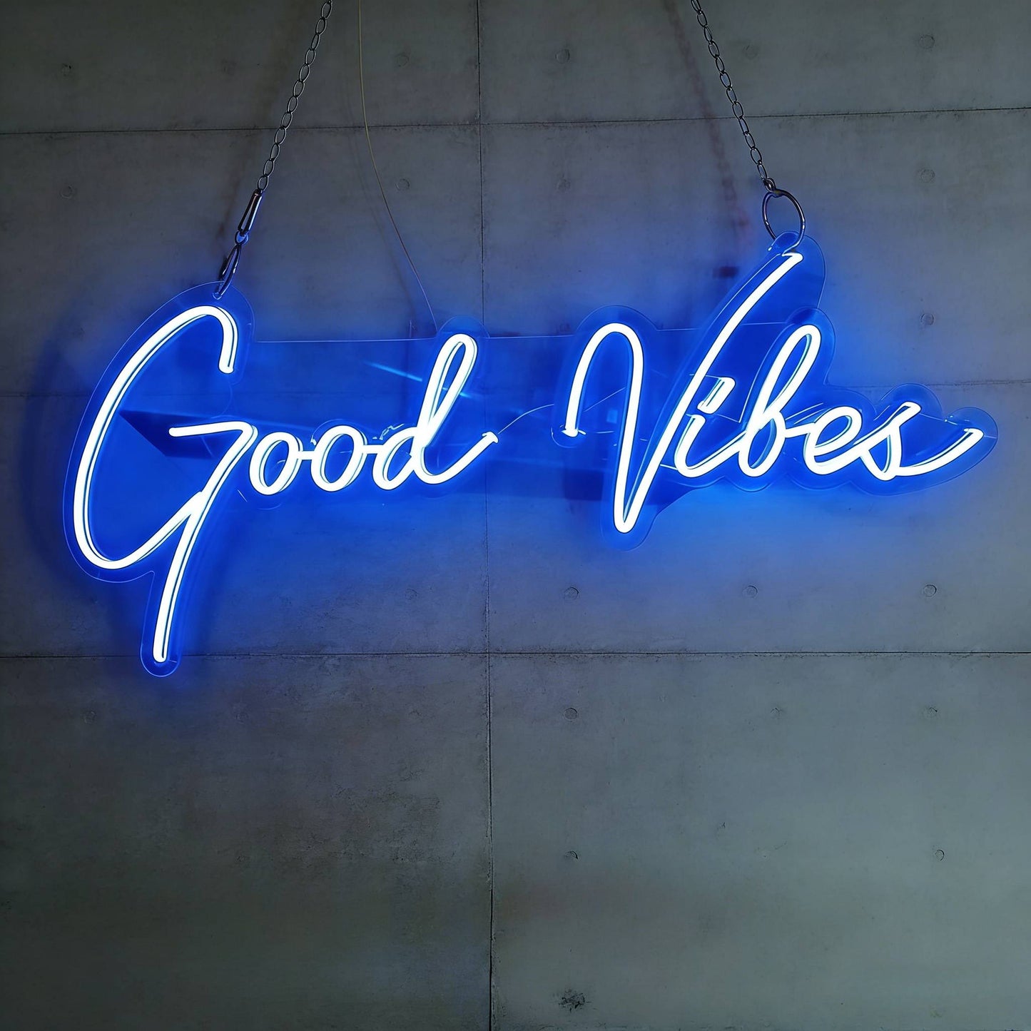 Good Vibes Script LED Neon Sign