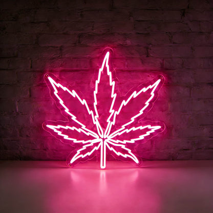 Green Leaf Led Custom Neon Sign