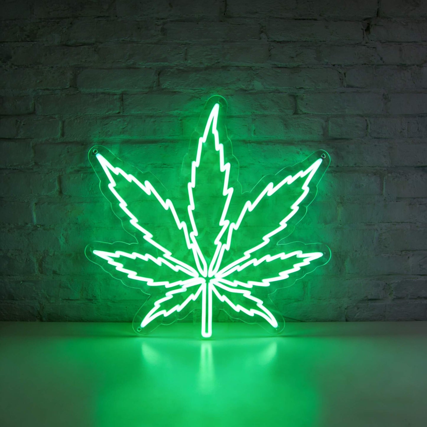 Green Leaf Led Custom Neon Sign
