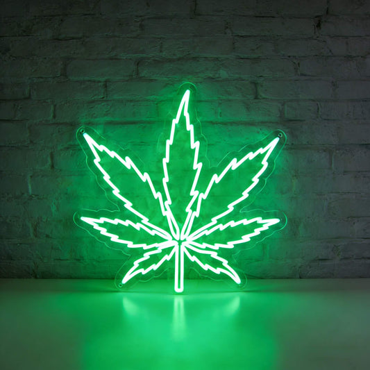 Green Leaf Led Custom Neon Sign