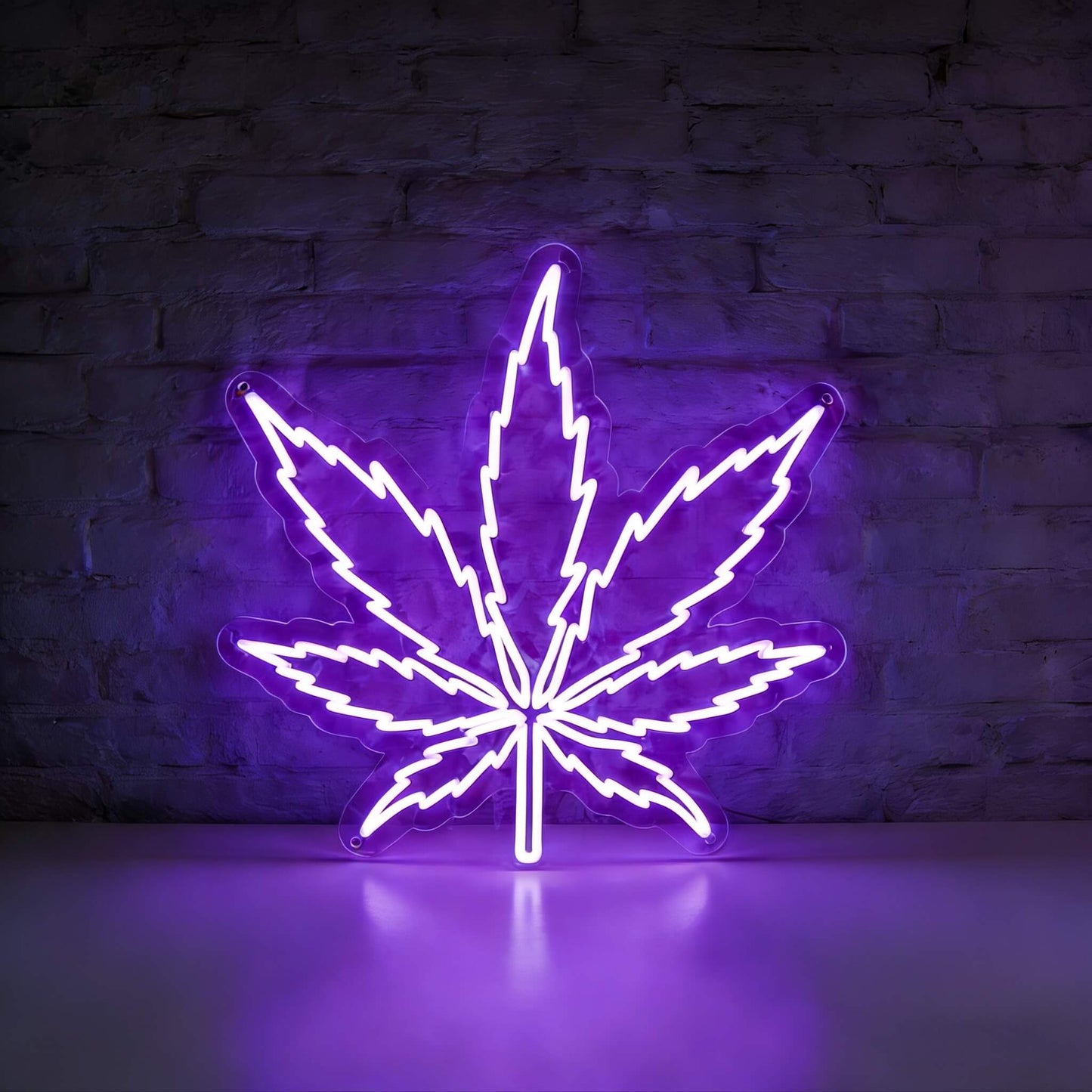 Green Leaf Led Custom Neon Sign