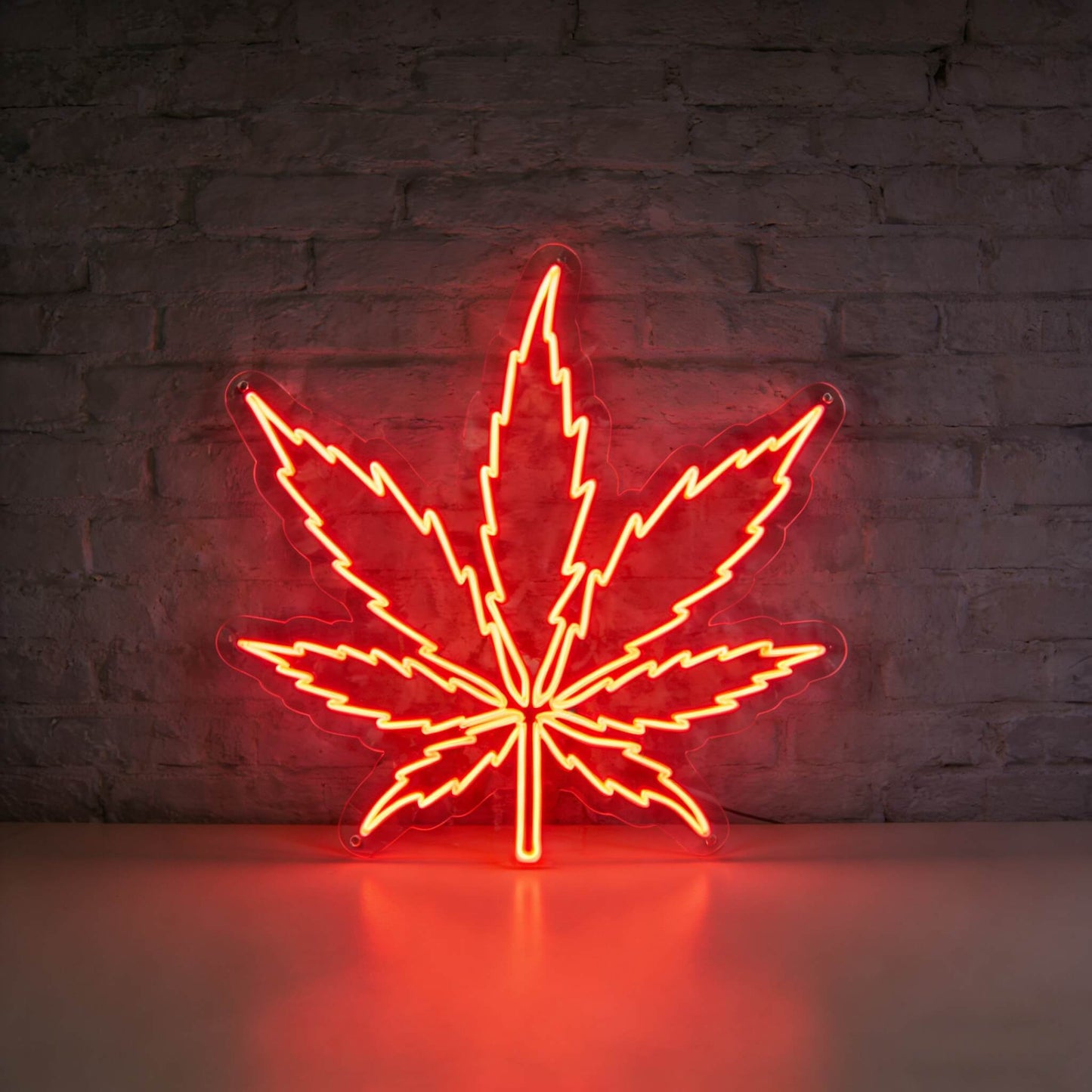 Green Leaf Led Custom Neon Sign