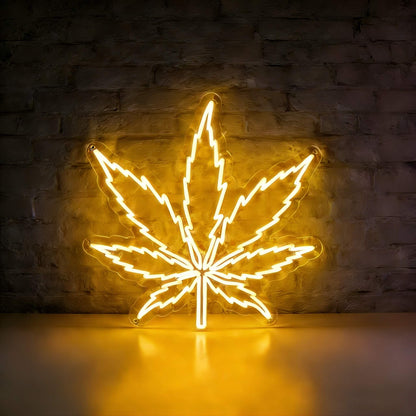 Green Leaf Led Custom Neon Sign