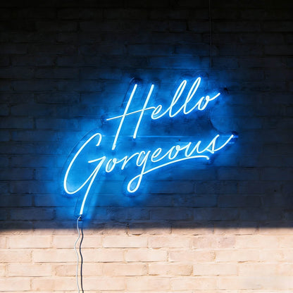 Hello Gorgeous V1 Led Custom Neon Sign
