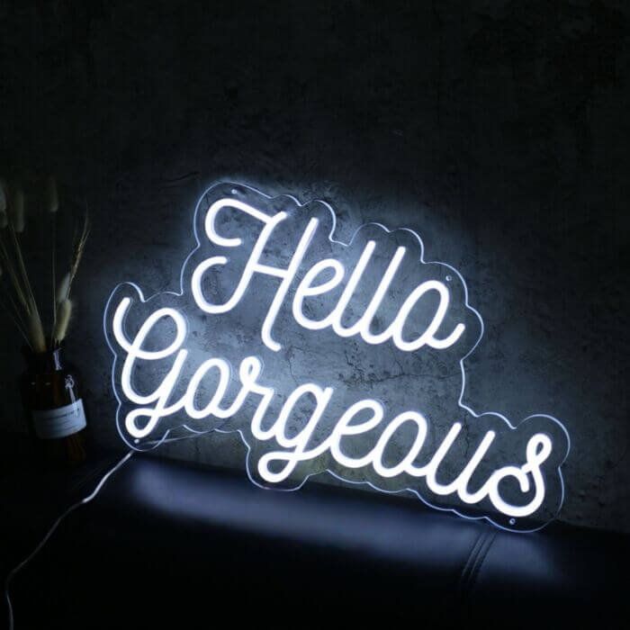 Hello Gorgeous V2 Led Custom Neon Sign