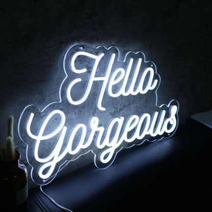 Hello Gorgeous V2 Led Custom Neon Sign