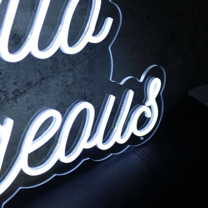 Hello Gorgeous V2 Led Custom Neon Sign