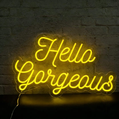 Hello Gorgeous V2 Led Custom Neon Sign