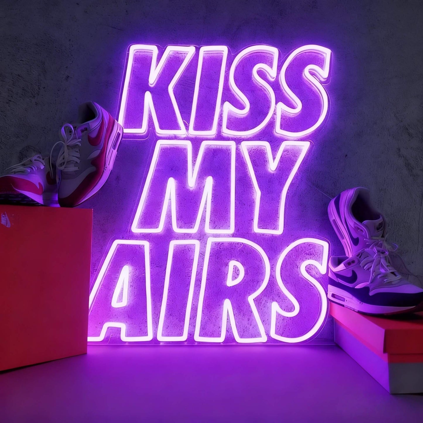 Kiss My Airs Led Custom Neon Sign