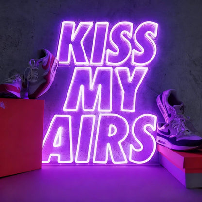 Kiss My Airs Led Custom Neon Sign
