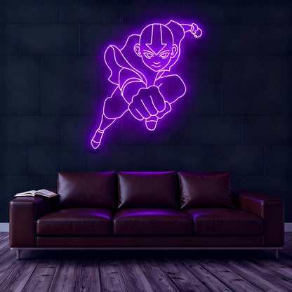 Last Airbender Aang Led Custom Neon Sign