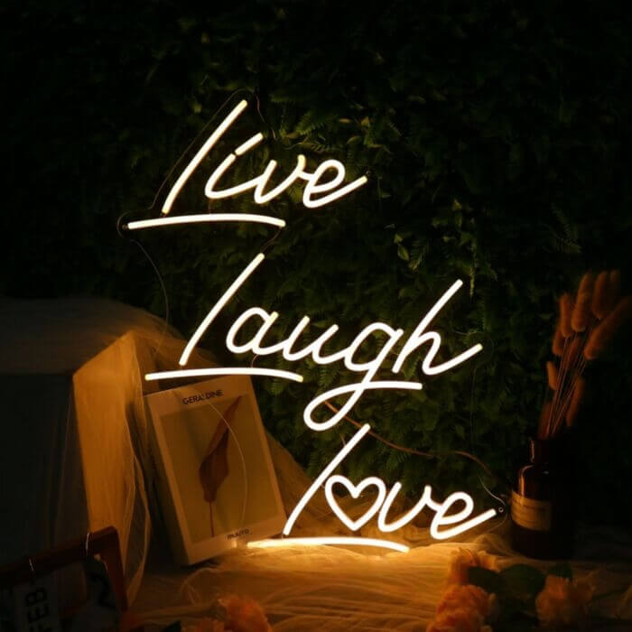 Live Laugh Love Led Custom Neon Sign