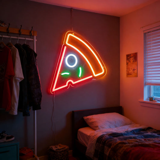 Minimalist Pizza LED Neon Sign