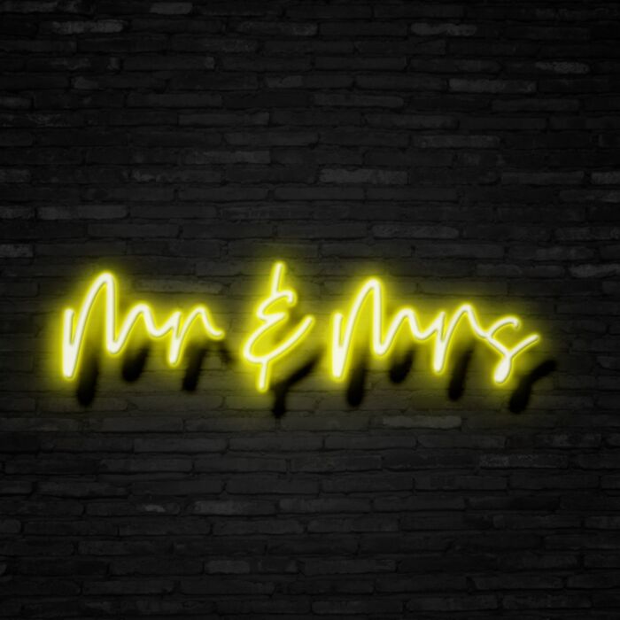 Mr & Mrs Led Custom Neon Sign
