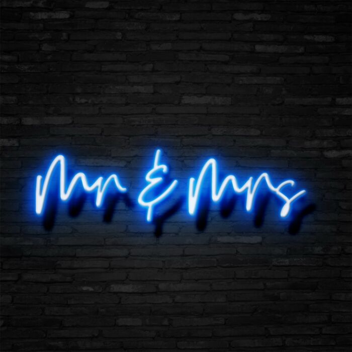 Mr & Mrs Led Custom Neon Sign