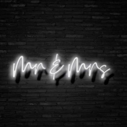 Mr & Mrs Led Custom Neon Sign
