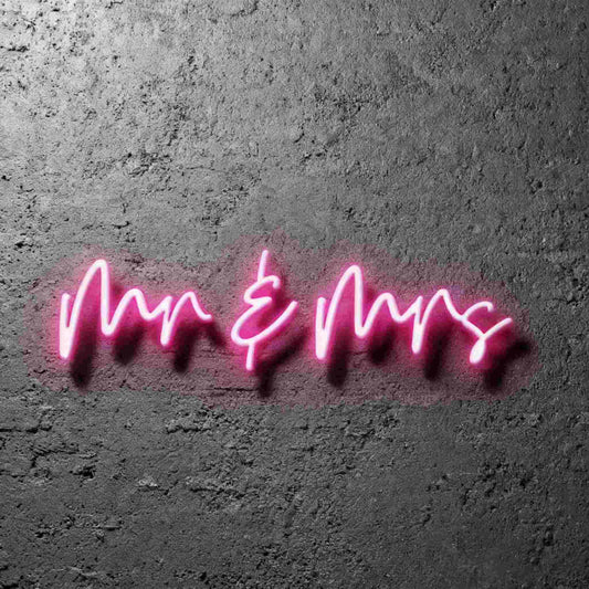 Mr & Mrs Led Custom Neon Sign