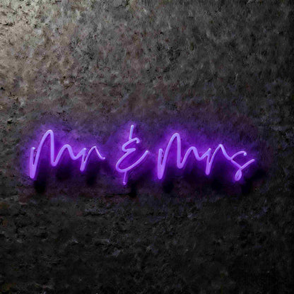 Mr & Mrs Led Custom Neon Sign