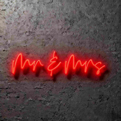 Mr & Mrs Led Custom Neon Sign