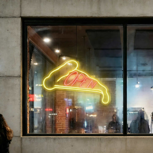 Open Pizza LED Neon Sign
