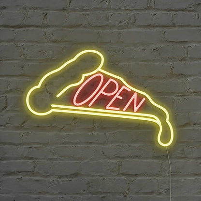 Enseigne lumineuse LED néon "Pizza Ouvert"