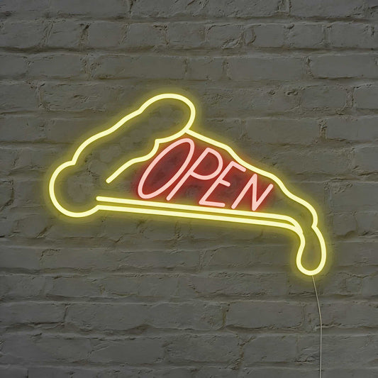 Open Pizza LED Neon Sign