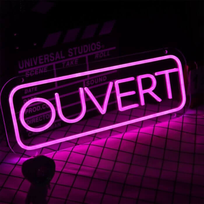 Ouvert Open Sign Led Custom Neon Sign