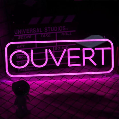 Ouvert Open Sign Led Custom Neon Sign